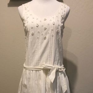 Juicy Couture White Daisy Flower Cotton Dress Sz 0